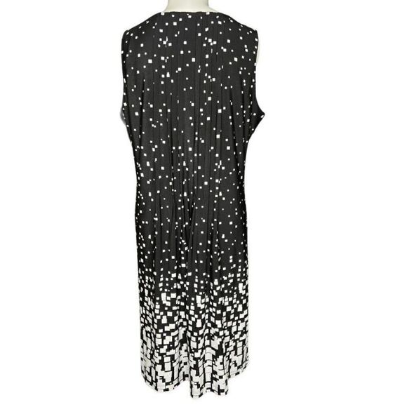 Perceptions size 8P sleeveless pleated pullover dress - Picture 3 of 10